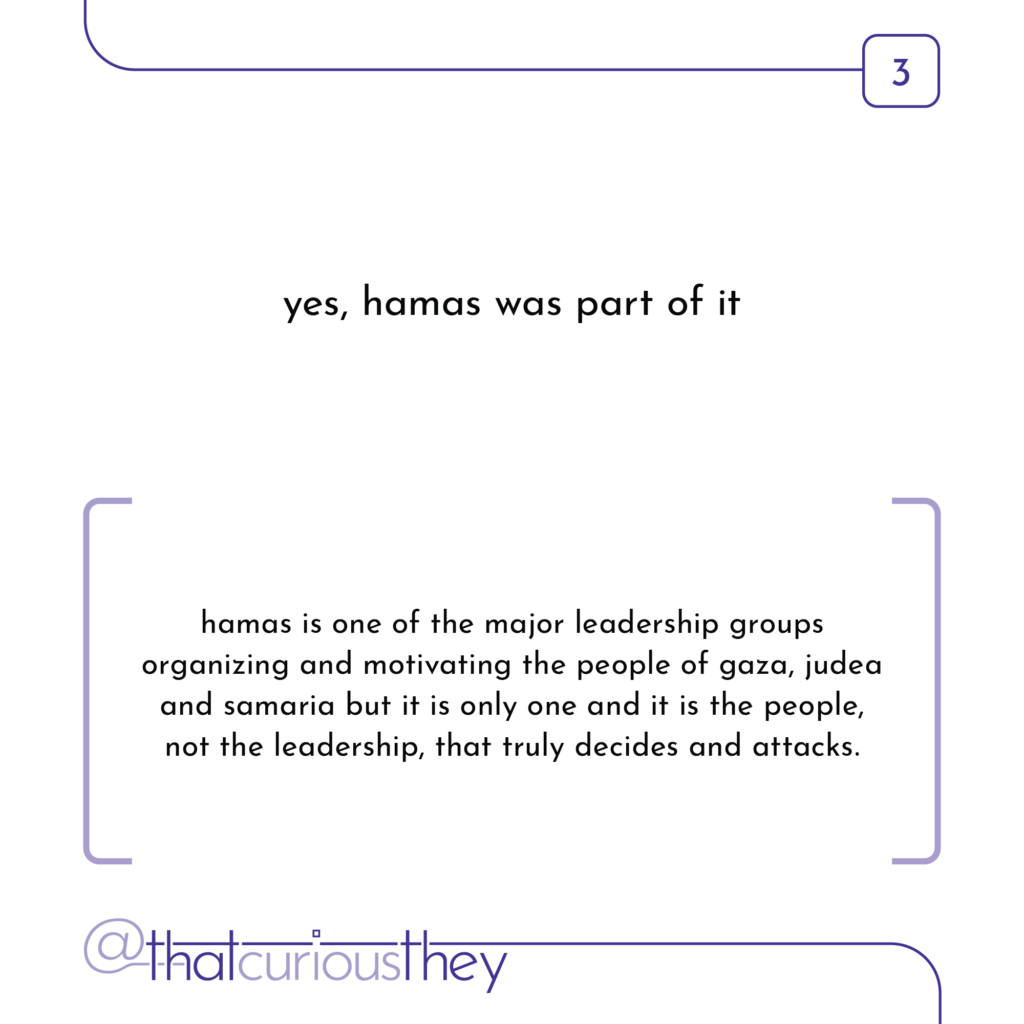 yes, hamas was part of it hamas is one of the major leadership groups organizing and motivating the people of gaza, judea and samaria but it is only one and it is the people, not the leadership, that truly decides and attacks.